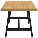 vidaXL Table à manger NOAIN pieds en forme de A 160x90x75cm massif pin