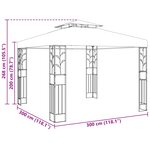 vidaXL Pavillon 3 x 3 x 2 68 m Vert Polyester et Acier