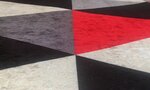 Tapis d'intérieur Triangle 50 x 80 cm - Rouge