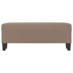Banc banquette 100 x 35 x 41 cm tissu microfibre taupe 02_0010699