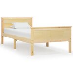 vidaXL Cadre de lit Bois de pin massif 90x200 cm