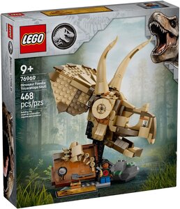 LEGO Jurassic World - Crâne de Tricératops et Fossiles de Dinosaures - 76969