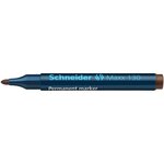 Marqueur permanent maxx 130 pte ogive 1-3 mm brun x 10 schneider