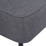 vidaXL Chaise de cocktail gris foncé tissu