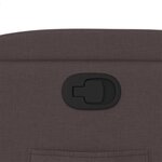 vidaXL Fauteuil inclinable Marron foncé Tissu