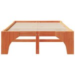 vidaXL Cadre de lit surélevé Marron 120 x 190 cm Bois massif en pin