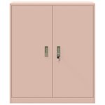 vidaXL Armoire de rangement Rose 90 x 40 x 105 cm Acier
