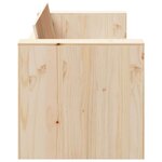 vidaXL Canapé de jardin Naturel 134 x 60 x 62 cm Bois de pin massif