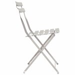 vidaXL Chaise de jardin pliante 2 Pièces Beige 42 x 46 x 82cm Acier