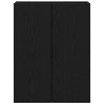 Étagère murale vidaXL Chêne noir 69 5x34x90 cm en bois composite