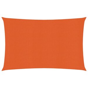 vidaXL Voile d'ombrage 160 g/m² rectangulaire orange 4x5 m PEHD