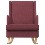 vidaXL Chaise à bascule Bordeaux 62 x 80 x 85 cm tissu