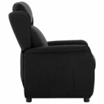 vidaXL Fauteuil inclinable Noir 67.5 x 93.5 x 101.5 cm tissu