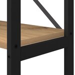 vidaXL Étagère chêne artisanal 156 x 25 x 167.5 cm Bois d'ingénierie