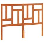 vidaXL Tête de lit cire marron 135 cm bois massif de pin