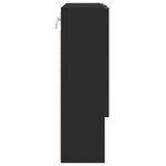 vidaXL Armoire Miroir Noir 59 x 17 x 55 cm Bois d'ingénierie
