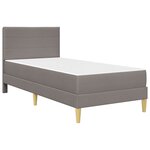 vidaXL Cadre de lit Taupe 90 x 190 cm Polyester