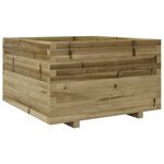 vidaXL Jardinière 80x80x49 5 cm bois de pin imprégné