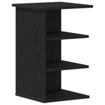 Meuble de rangement vidaXL Noir Chêne 35x35x55 cm Bois d'ingénierie