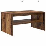 vidaXL Table basse Bois ancien 80 x 50 x 40 cm Bois d'ingénierie