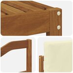 vidaXL Ensemble de canapés d'extérieur 6 pc Naturel et Crème