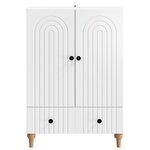 vidaXL Buffet Blanc 66 x 34 5 x 95 cm Bois d'ingénierie