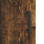 vidaXL Buffet haut chêne fumé 69 5x31x115 cm bois d'ingénierie