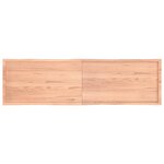 vidaXL Dessus de table bois massif traité bordure assortie