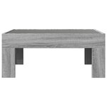 vidaXL Table basse avec LED infini sonoma gris 70x50x30 cm