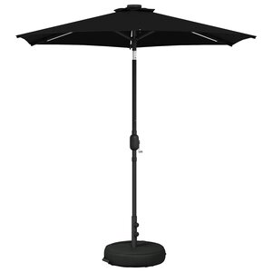 vidaXL Parasol de jardin avec lumières LED et base 230 x 230 cm