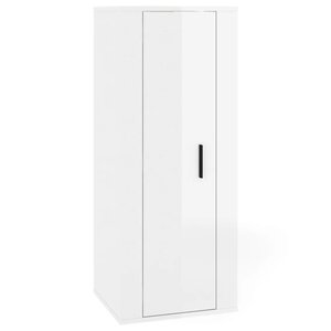 vidaXL Meuble TV mural Blanc brillant 40x34 5x100 cm