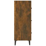 vidaXL Buffet chêne fumé 69 5x34x90 cm bois d'ingénierie