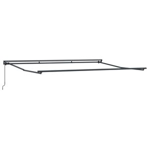 vidaXL Cadre de auvent manuel Réglable Anthracite 4 x 2 m Acier