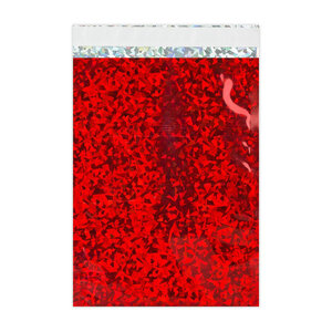 Lot de 50 sachet alu holographique rouge 229x162 mm (c5)