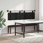 vidaXL Tête de lit suspendue Noir Simili cuir