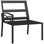 vidaXL Chaises de jardin avec coussins gris lot de 2 62x75x79 cm acier
