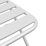 vidaXL Chaise de jardin pliante 2 Pièces Blanc 55 x 56 5 x 91cm Acier