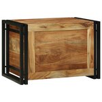 vidaXL Boîte de rangement 60x40x41 cm Bois d'acacia massif