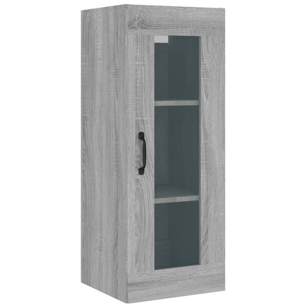 vidaXL Armoire murale suspendue Sonoma gris 34 5x34x90 cm