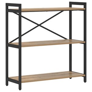 vidaXL Bibliothèque chêne artisanal 80 x 30 x 83 cm Bois d'ingénierie