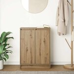 vidaXL Buffet chêne artisanal 57x34x76 cm bois d'ingénierie