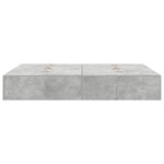 vidaXL Cadre de lit Gris béton 200 x 160 x 31 5 cm Bois d'ingénierie