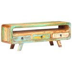 vidaXL Meuble TV 117x30x41 cm Bois de récupération massif
