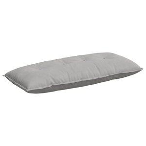 vidaXL Coussin de Dos Gris clair 120 x 50 cm Tissu en microfibre