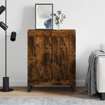 vidaXL Buffet chêne fumé 69 5x34x90 cm bois d'ingénierie