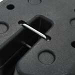 vidaXL Poids pour belvédère 4 Pièces Noir 220x50 mm Béton