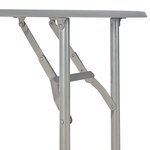 vidaXL Ensemble à dîner pliant 3 Pièces et étagère de rangement MDF acier