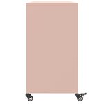 vidaXL Buffet rose 100 5x39x72 cm acier