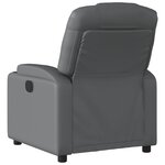 vidaXL Fauteuil inclinable gris similicuir