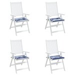 vidaXL Coussins de chaise de jardin lot de 4 50x50x4 cm